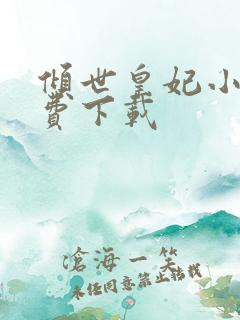 倾世皇妃小说免费下载