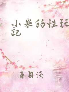 小米的性玩具日记