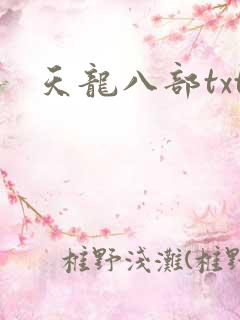 天龙八部txt