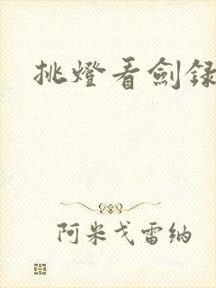 挑灯看剑录