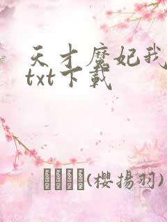 天才魔妃我要了txt下载