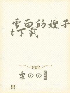 雪白的嫂子txt下载