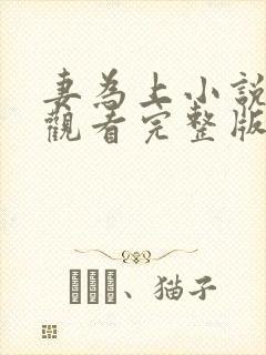 妻为上小说免费观看完整版笔趣阁