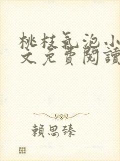 桃枝气泡小说全文免费阅读