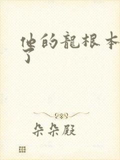 他的龙根本太大了