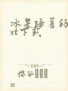 冰是睡着的水txt下载