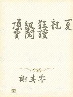 顶级狂龙夏天免费阅读