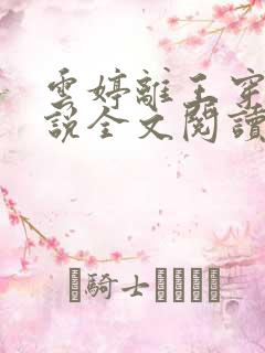 云婷离王穿越小说全文阅读