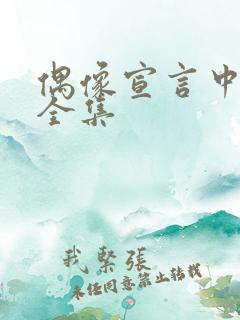 偶像宣言中文版全集