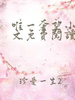 唯一奢望小说全文免费阅读