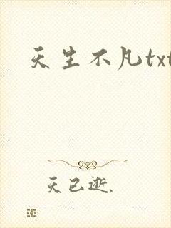 天生不凡txt