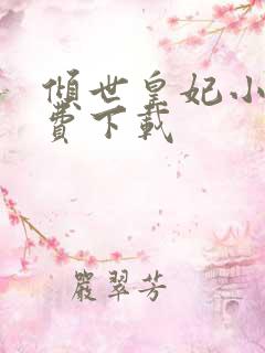 倾世皇妃小说免费下载