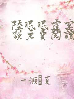 陆眠眠霍宴西小说免费阅读