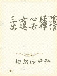 玉女心经阴进阳出退赤裸修行
