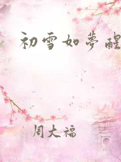 初雪如梦醒