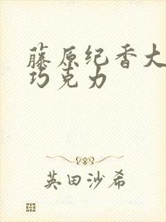 藤原纪香大战黑巧克力