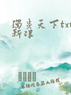 独步天下txt新浪