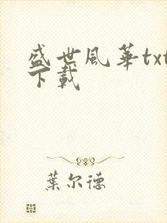 盛世风华txt下载