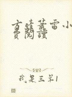 方晴萧雷小说免费阅读