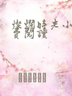 灿烂时光小说免费阅读