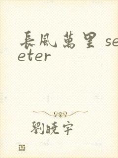 长风万里 seeter