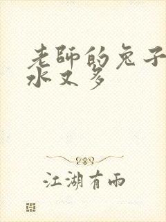 老师的兔子又软水又多