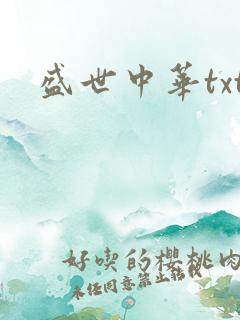 盛世中华txt