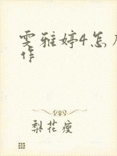 雯雅婷4怎么操作