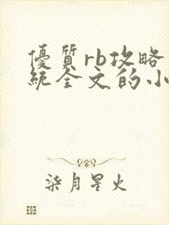 优质rb攻略系统全文的小说