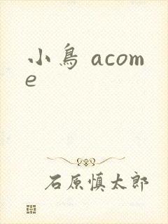 小鸟 acome