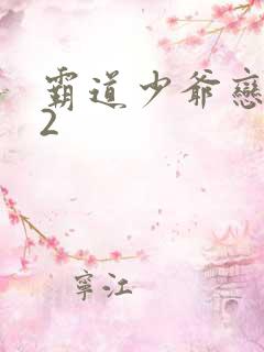 霸道少爷恋上我2