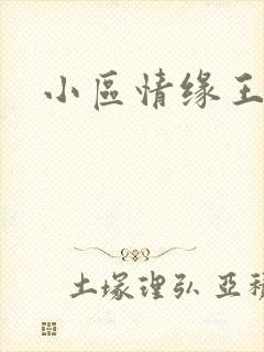 小区情缘王丽萍