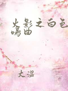 火影之白色的奏鸣曲