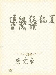 顶级狂龙夏天免费阅读