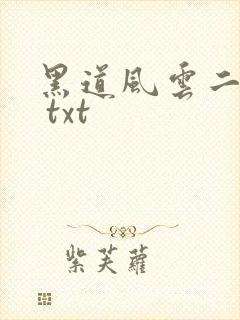 黑道风云二十年 txt