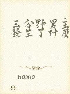 三分野男主当年发生了什么