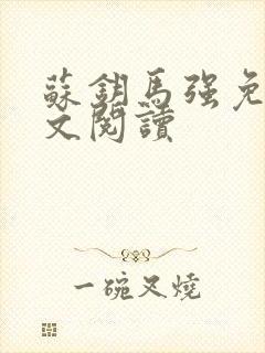 苏钥马强免费全文阅读