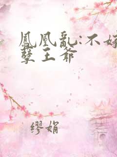 凤凰乱:不嫁妖孽王爷