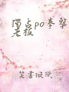 独占po拳击馆老板