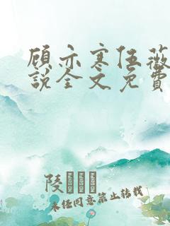 顾亦寒伍薇薇小说全文免费阅读