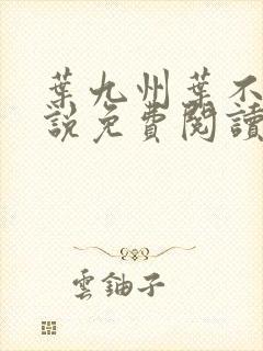 叶九州叶不悔小说免费阅读