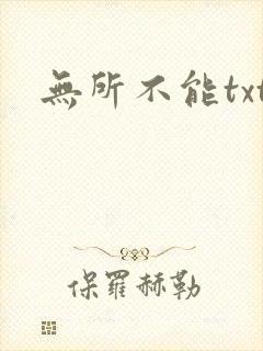 无所不能txt