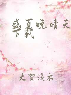 盛夏晚晴天小说下载