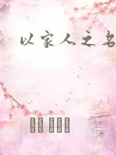 以家人之名原著