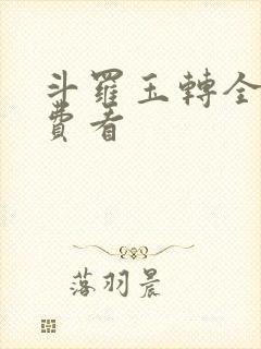 斗罗玉转全部免费看