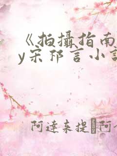 《拍摄指南》by宋祁言小说