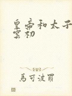 皇帝和太子妃h云初