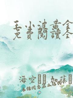 王小波黄金时代免费阅读全文