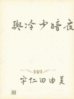 与冷少暗夜孽爱