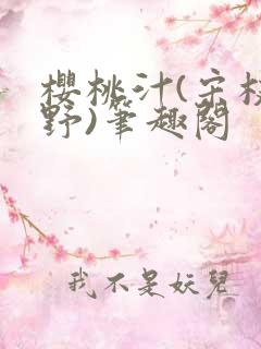 樱桃汁(宋枝江野)笔趣阁